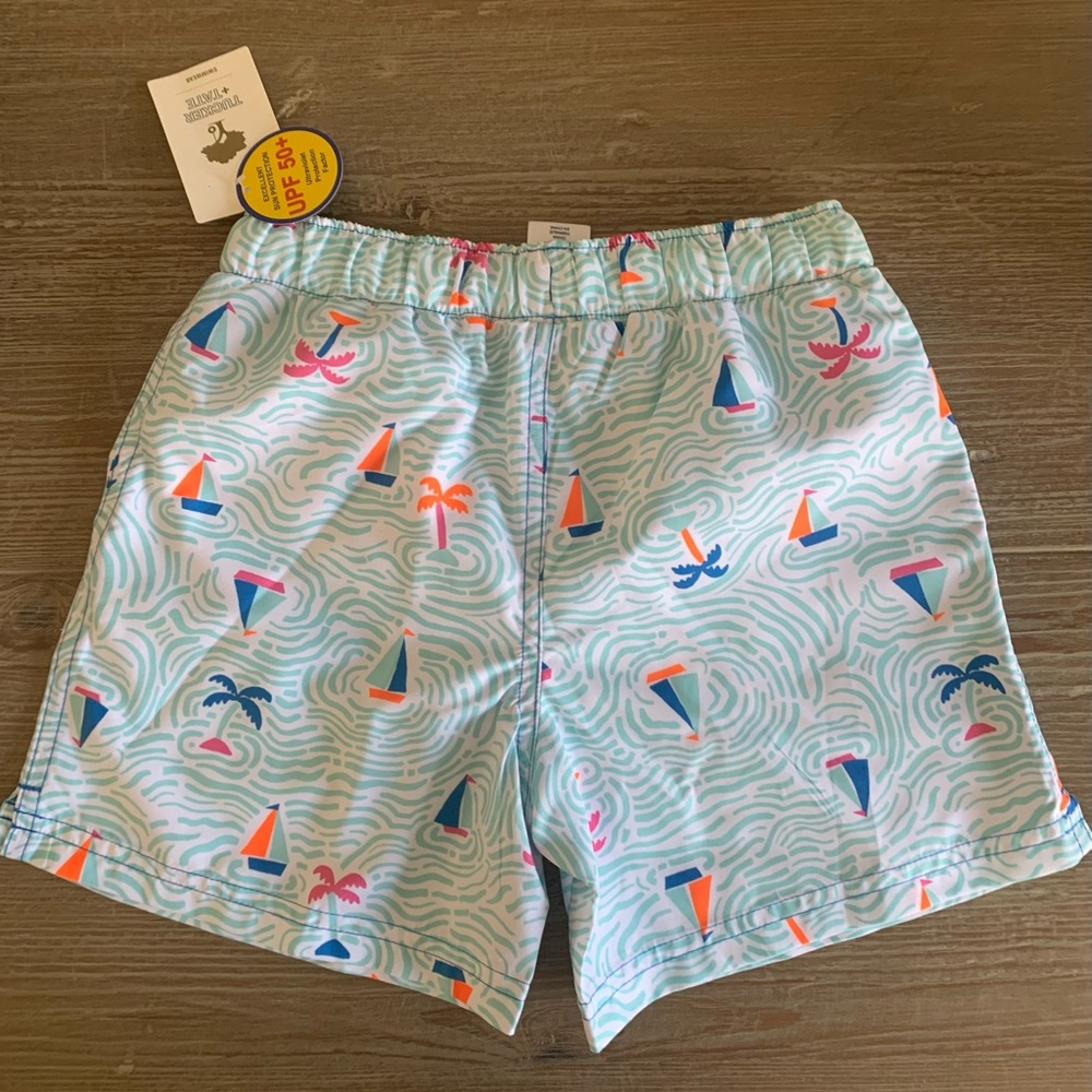 Tucker Tate Swim Trunks 
(2) Pair 
Sailboat Print 
Turtle Print - Picture 2 of 9